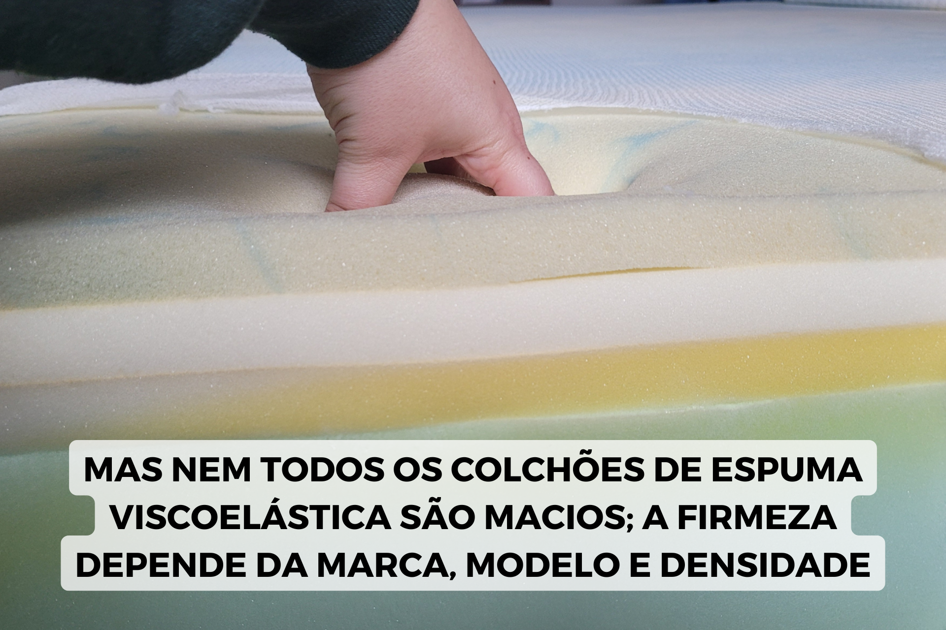 colchão espuma visco macio